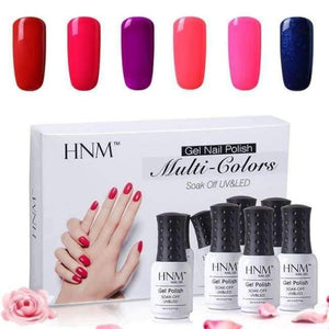 Planet Gates G109 6Pcs/Lot Set Tools 8ML Solid Colors Gel Varnish Soak Off Lacquer Nail Art Kits Semi Permanent Gel Polish Sets Gift Box