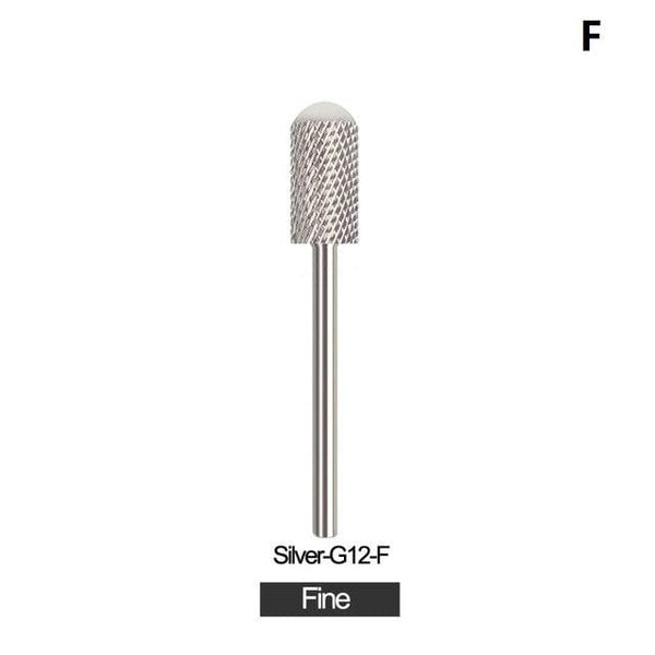Planet Gates G12-F Silver 28 Type Carbide Nail Drill Bits For Electric Drill Manicure Machine Accessory Tungsten Nails Milling Cutter Nail Files Art Tools