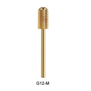 Planet Gates G12-M Gold 28 Type Carbide Nail Drill Bits For Electric Drill Manicure Machine Accessory Tungsten Nails Milling Cutter Nail Files Art Tools