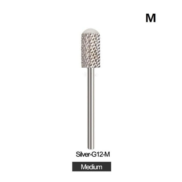 Planet Gates G12-M Silver 28 Type Carbide Nail Drill Bits For Electric Drill Manicure Machine Accessory Tungsten Nails Milling Cutter Nail Files Art Tools