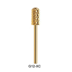 Planet Gates G12-XC Gold 28 Type Carbide Nail Drill Bits For Electric Drill Manicure Machine Accessory Tungsten Nails Milling Cutter Nail Files Art Tools