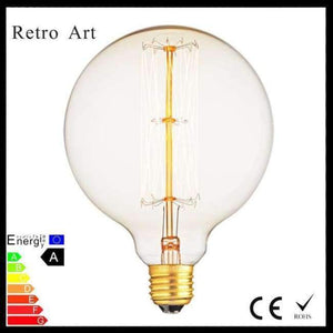 Planet Gates G125 220V 40W E27 29 / E27 Retro globe Edison Lamp G125 40W antique Incandescent filament Light Bulb