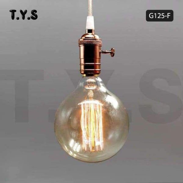 Planet Gates G125 žárovka s vláknem / 220V ampule Vintage Edison žárovka E27 40W 220V ST64 G95 Retro skleněná žárovka s vláknem pro domácí dekoraci