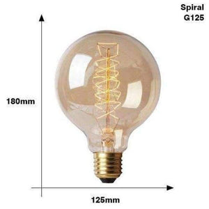 Planet Gates G125 spirai 220V / E27 3PCS/Lot Edison Bulb E27 220V 40W ST64 A19 T45 G80 G95 G125 Incandescent filament bulb lighting Retro Edison Light Bulb