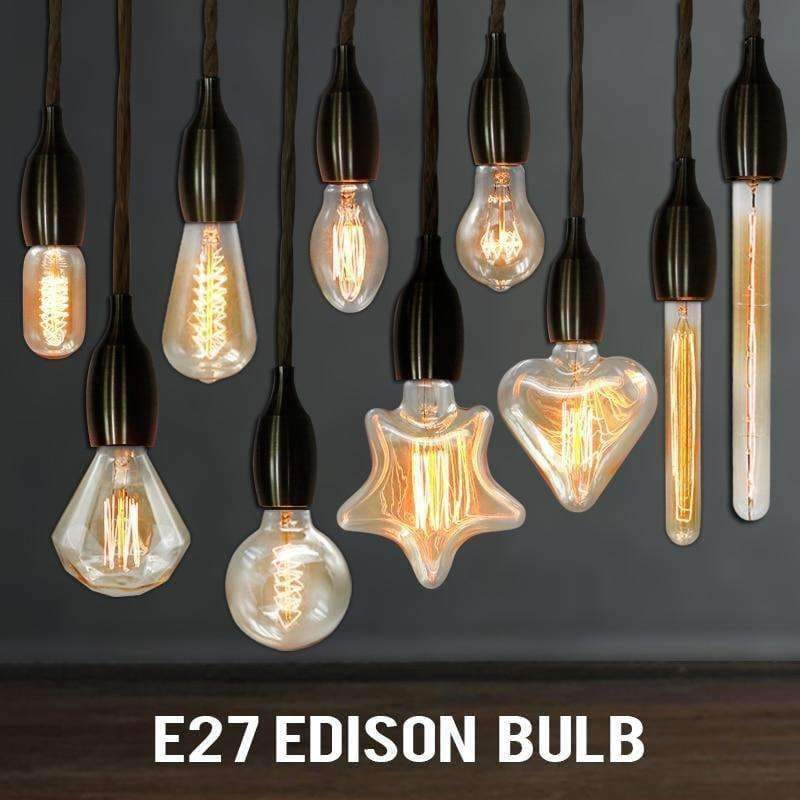 Planet Gates G125 Spiral / 220V Ampoule Vintage Edison Bulb E27 40W 220V ST64 G95 Retro Glass Incandescent Decoracion Lamp Filament Light Bulbs For Home Decor