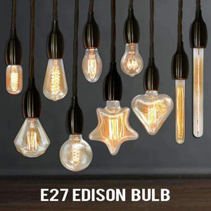 Planet Gates G125 Spirálová / 220V Ampule Vintage Edison Žárovka E27 40W 220V ST64 G95 Retro Skleněná Žárovka s Vláknem Žárovky Pro Bytové Dekorace