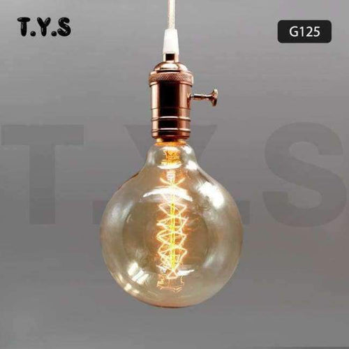Planet Gates G125 Spirálová / 220V Ampule Vintage Edison Žárovka E27 40W 220V ST64 G95 Retro Skleněná Žárovka s Vláknem Žárovky Pro Bytové Dekorace
