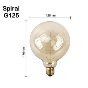 Planet Gates G125 Spirálová / E27 Retro Lampa E27 Vintage Žárovka 220V Žárovka Spirálová Víla Světlo LED Edison Žárovka Lampada Ampoule Bombillas