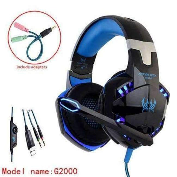 Planet Gates G2000lanxian / Russian Federation G2000 G9000 G4000 stereo  gaming headset  big pc for computer with microphone LED Light  Deep Bass gamer  headphones