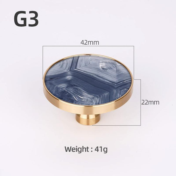 Brass Furniture Handles Elegant Door Knobs and Handles for Cabinet Kitchen Cupboard Drawer Pulls Wall Hanging Hooks Shell Resin