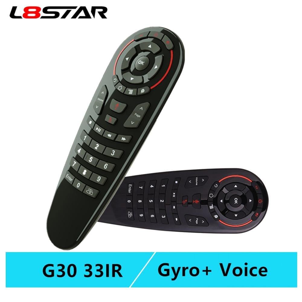 Planet Gates G30S Voice Air Mouse Universal Remote Control 33 Keys IR Learning Gyro Sensing Wireless Smart Remote For Android Tv Box X96 Mini
