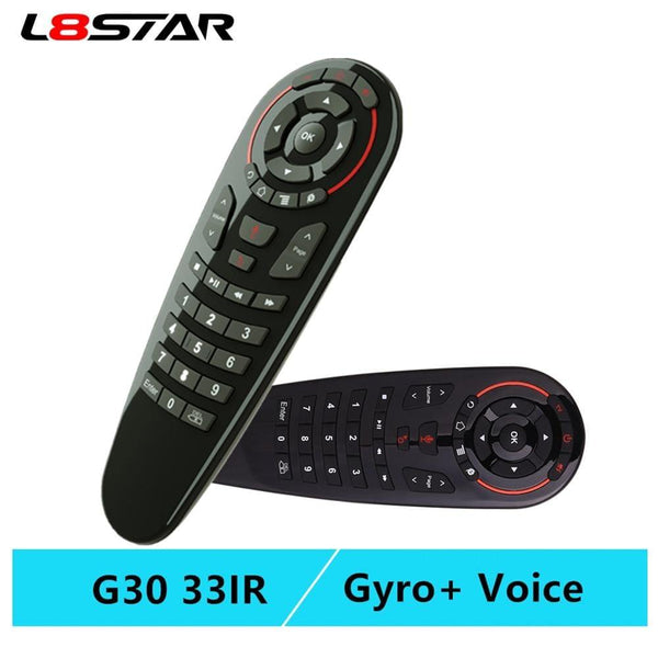 Planet Gates G30S Voice Air Mouse Universal Remote Control 33 Keys IR Learning Gyro Sensing Wireless Smart Remote For Android Tv Box X96 Mini