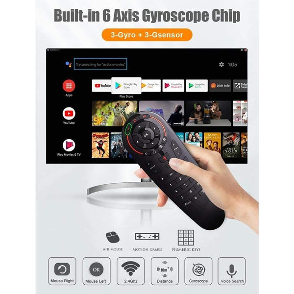 Planet Gates G30S Voice Air Mouse Universal Remote Control 33 Keys IR Learning Gyro Sensing Wireless Smart Remote For Android Tv Box X96 Mini