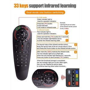 Planet Gates G30S Voice Air Mouse Universal Remote Control 33 Keys IR Learning Gyro Sensing Wireless Smart Remote For Android Tv Box X96 Mini