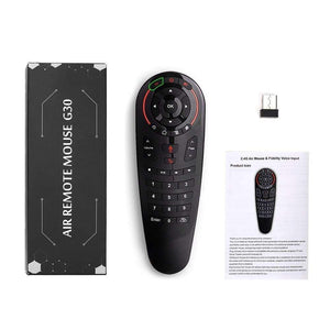 Planet Gates G30S Voice Air Mouse Universal Remote Control 33 Keys IR Learning Gyro Sensing Wireless Smart Remote For Android Tv Box X96 Mini