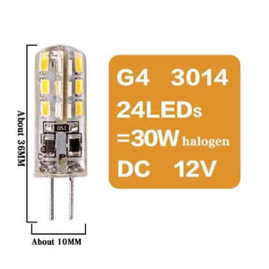 Planet Gates G4 3014 24LED DC12V / Yes / Warm White Led G4 G9 E14 Lamp Bulb Dimming Lighting AC DC 12V 220V 3W 6W 9W COB SMD Replace Halogen Lights Spotlight Bombillas Chandelier