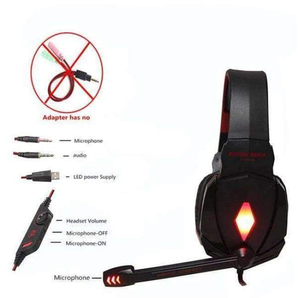 Planet Gates G4000bai / Russian Federation G2000 G9000 G4000 stereo  gaming headset  big pc for computer with microphone LED Light  Deep Bass gamer  headphones