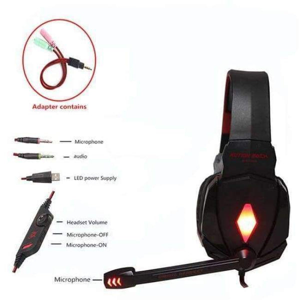 Planet Gates G4000hongxian / Russian Federation G2000 G9000 G4000 stereo  gaming headset  big pc for computer with microphone LED Light  Deep Bass gamer  headphones