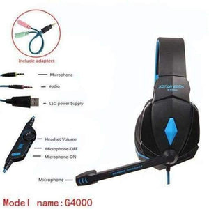 Planet Gates G4000lanxian / Russian Federation G2000 G9000 G4000 stereo  gaming headset  big pc for computer with microphone LED Light  Deep Bass gamer  headphones