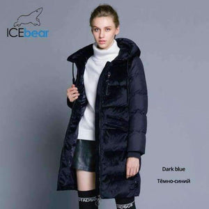 Planet Gates G425 dark blue / 44 / China 2018 New high quality winter velvet jacket thick warm women's parka clothing fashion casual women's brand coat GWD18080