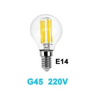 Planet Gates G45 E14 220V / 6W / Cold White Gitex Antique LED E27 Bulb Retro Lamp 220V 2W 4W 6W 8W LED Filament Light E14 Glass Ball Bombillas LED Bulb Edison Candle Light