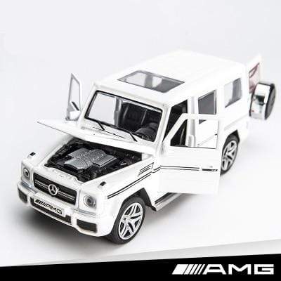 Planet Gates G65 White 1:32 Ford Raptor F150 Big Wheel Alloy Diecast Car Model Car Pull Back Vehicle Collection Children Toy Car Gifts