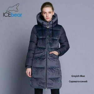 Planet Gates G663 grayish blue / 44 / China 2018 New high quality winter velvet jacket thick warm women's parka clothing fashion casual women's brand coat GWD18080