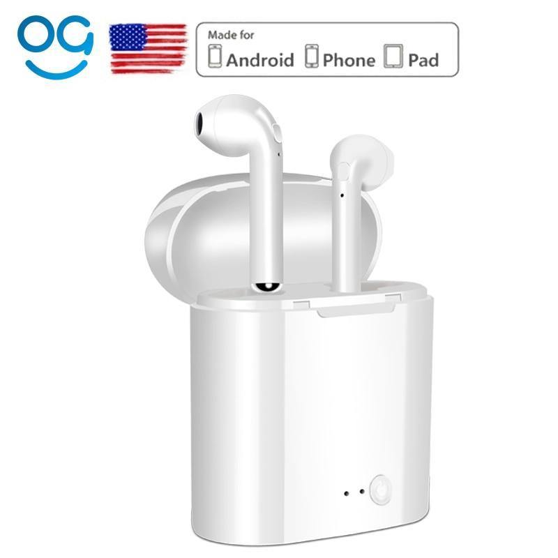 Planet Gates G7-I7-WW Bluetooth Earphone Headphones Stereo TWS Wireless Headset Phone Charger in Ear Air Pods Earbud For Apple iPhone
