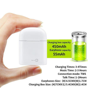 Planet Gates G7-I7-WW Bluetooth Earphone Headphones Stereo TWS Wireless Headset Phone Charger in Ear Air Pods Earbud For Apple iPhone