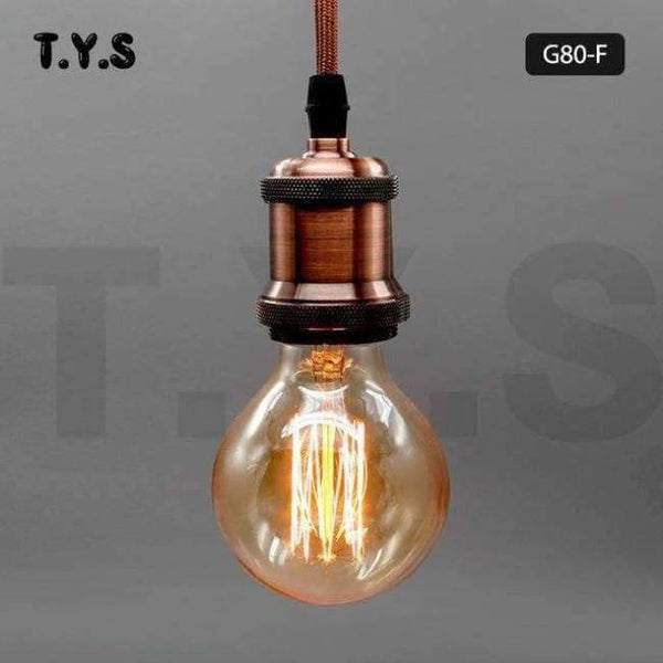 Planet Gates G80 žárovka s vláknem / 220V ampule Vintage Edison žárovka E27 40W 220V ST64 G95 Retro skleněná žárovka s vláknem pro domácí dekoraci