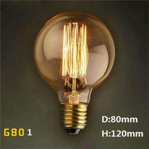 Planet Gates G80 filament / E27 Vintage Edison Bulb E27 220V Retro Lamp 40W Vintage Light Bulb Edison Lamp Incandescent Light Filament Edison Bulb