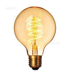 Planet Gates G80 Spiral filament Edison Filament Light Bulbs Vintage Retro Industrial Style Lamp E27 Antique bulbs Fashion loft Incandescent lamps 110V 220V 40W