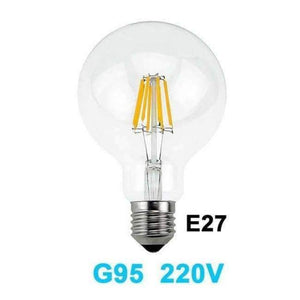 Planet Gates G95 E27 220V / 6W / Cold White Gitex Antique LED E27 Bulb Retro Lamp 220V 2W 4W 6W 8W LED Filament Light E14 Glass Ball Bombillas LED Bulb Edison Candle Light