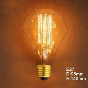 Planet Gates G95 Edison Diamond Ampoule Vintage žárovka E27 220V Edisonova žárovka 40W Lampada Závěsná světla Žárovka Dekorační Retro lampa