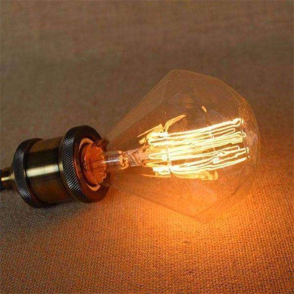 Planet Gates G95 Edison Diamond Ampoule Vintage žárovka E27 220V Edisonova žárovka 40W Lampada Závěsná světla Žárovka Dekorační Retro lampa