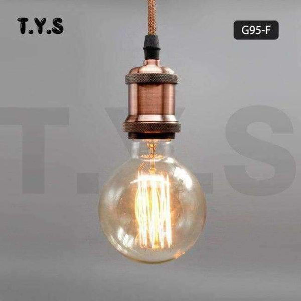 Planet Gates G95 žárovka s vláknem / 220V ampule Vintage Edison žárovka E27 40W 220V ST64 G95 Retro skleněná žárovka s vláknem pro domácí dekoraci