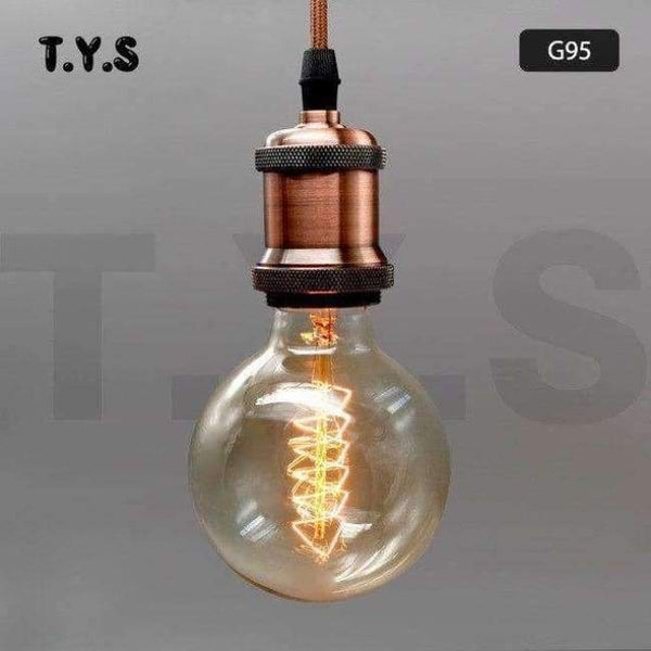 Planet Gates G95 Spirálová / 220V Ampule Vintage Edison Žárovka E27 40W 220V ST64 G95 Retro Skleněná Žárovka s Vláknem Žárovky Pro Bytové Dekorace