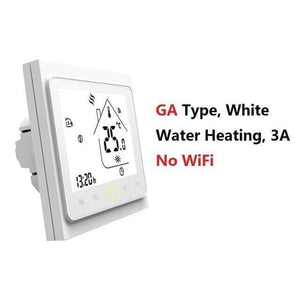 Planet Gates GA White (NO WiFi) AC95~240V WiFi Temperature Controller Electric Floor Heating Water/Gas Boiler Thermostat Works with Google Home Alexa