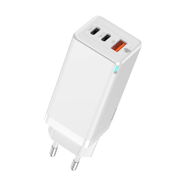 Baseus 65W GaN Charger Quick Charge 4.0 3.0 Type C PD Fast Charger 3 Port USB Charger with QC 4.0 3.0 Portable Phone Charger