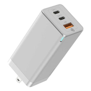 Baseus US Plug GaN Fast Charger 65W Quick Charge 4.0 3.0 USB C PD Charger 3 USB Ports Portable Charger For iPhone Huawei Xiaomi