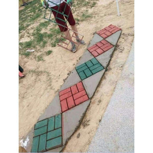 Planet Gates Garden decorated paving plastic mold for garden path DIY Stone / paving mold/pathmate shovel moldes para concreto
