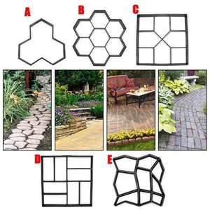 Planet Gates Garden DIY Plastic Path Maker Pavement Model Concrete Stepping Stone Cement Mould Brick Best Price