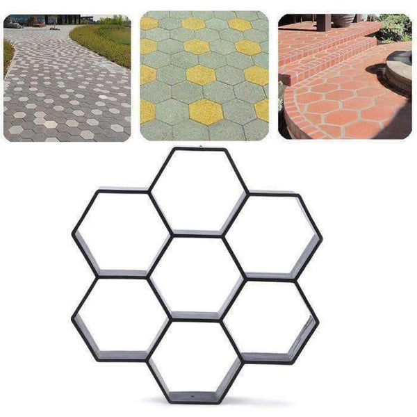 Planet Gates Garden DIY Plastic Path Maker Pavement Model Concrete Stepping Stone Cement Mould Brick Best Price