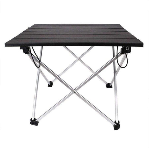 Planet Gates Garden Outdoor Furniture Black Square Folding Tables with Pouch Camping Outdoor Tables for Camping, Hiking, Picnic, Fishing, BBQ