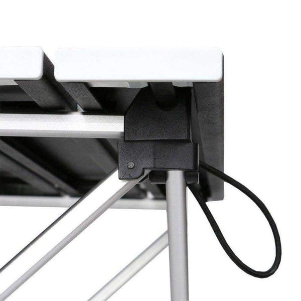 Planet Gates Garden Outdoor Furniture Black Square Folding Tables with Pouch Camping Outdoor Tables for Camping, Hiking, Picnic, Fishing, BBQ