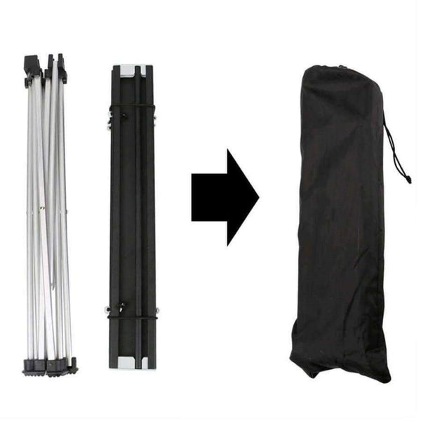 Planet Gates Garden Outdoor Furniture Black Square Folding Tables with Pouch Camping Outdoor Tables for Camping, Hiking, Picnic, Fishing, BBQ