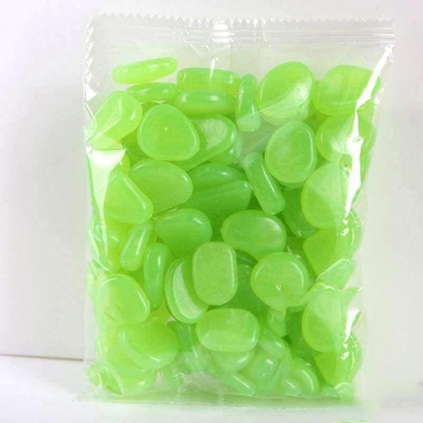 Planet Gates Garden Supplies 100pcs/pack Garden Ornaments Stone Glow In The Dark Luminous Pebbles Stones For Walkway Wedding Decoration Party Event Supplies