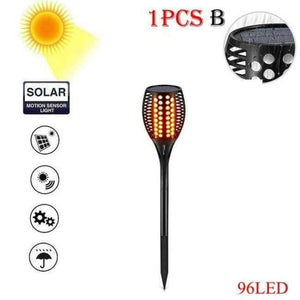 Planet Gates Garden Supplies 96led-1PC Garden Decoration Solar powered LED Flame Lamp 72/96LEDs Lawn Flame Flickering Torch Light Outdoor Solar LED Fire Light Supplies