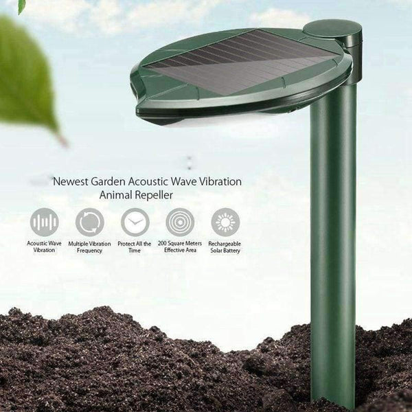 Planet Gates Garden Supplies  Pest Control Products Solar Power Acoustic Wave Vibration Animal Bird Snake Repeller Graden 200m