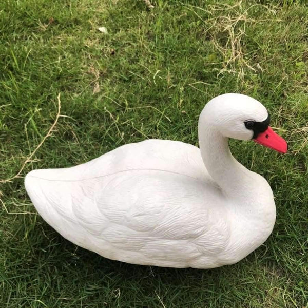 Planet Gates Garden Supplies Resin Realistic Imitation White Goose  Micro Landscape Gardening Supplies Home Garden Outdoor Patio Decoration